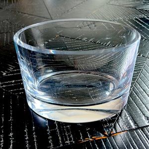 Crystal short flower vase